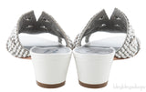 Galaxy White Heeled Sandals