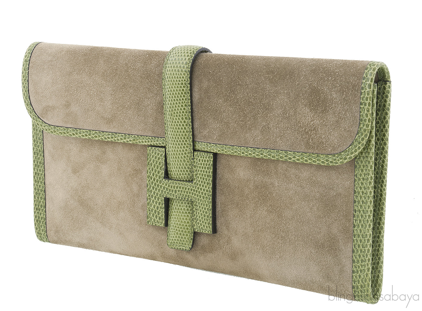Jige Elan Clutch Suede / Lizard