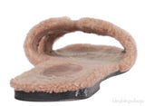 Hermes Oran Teddy Bear Brown Sandals