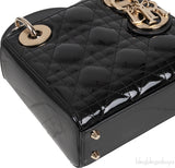 Mini Lady Dior Black Quilted Leather GHW