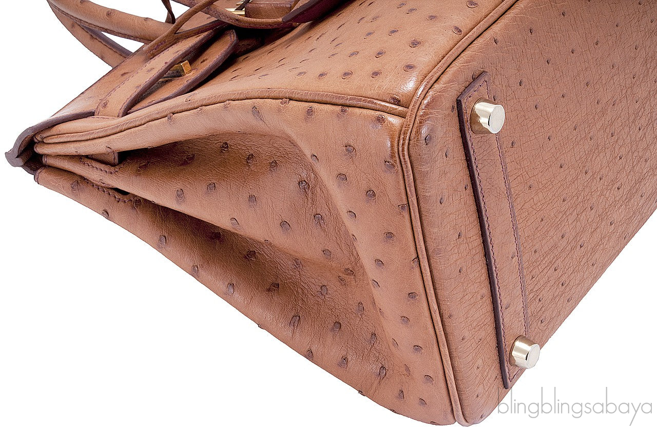 Birkin 30 Cognac Ostrich GHW