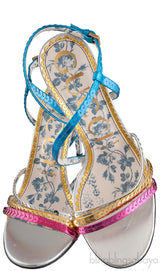 Haines Sequined Sandals Multicolor