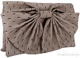 Point D\'Esprit Bow Clutch Bag
