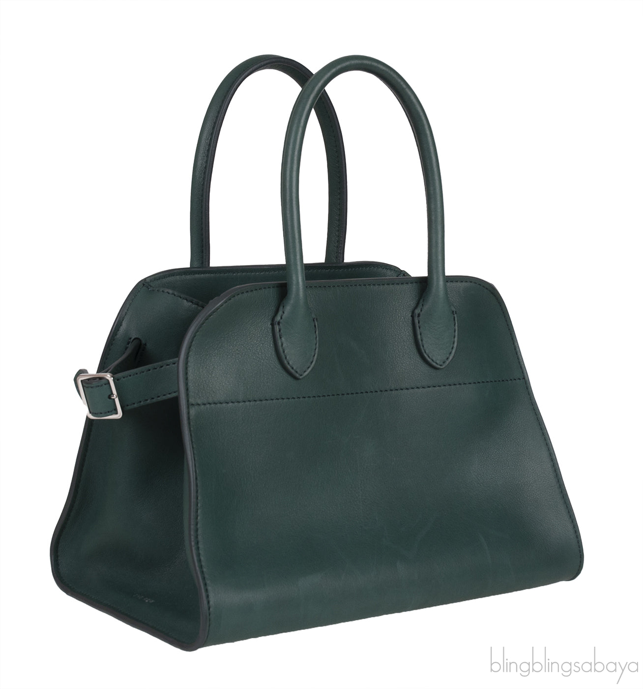 Soft Margaux 10 Dark Green Leather Bag