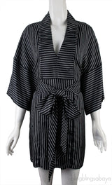Black Stripe Tunic Dress