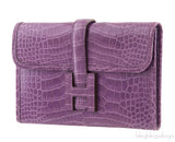 Crocodile Jige Elan Mini Clutch Violet