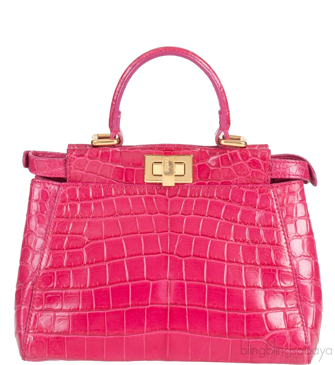 Fuchsia Crocodile Mini Peekaboo
