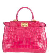 Fuchsia Crocodile Mini Peekaboo