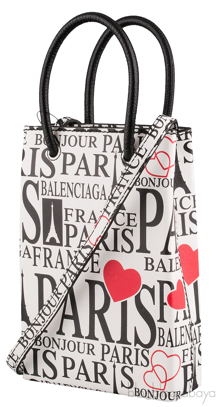 Bonjour Paris Shopping Phone Holder Bag