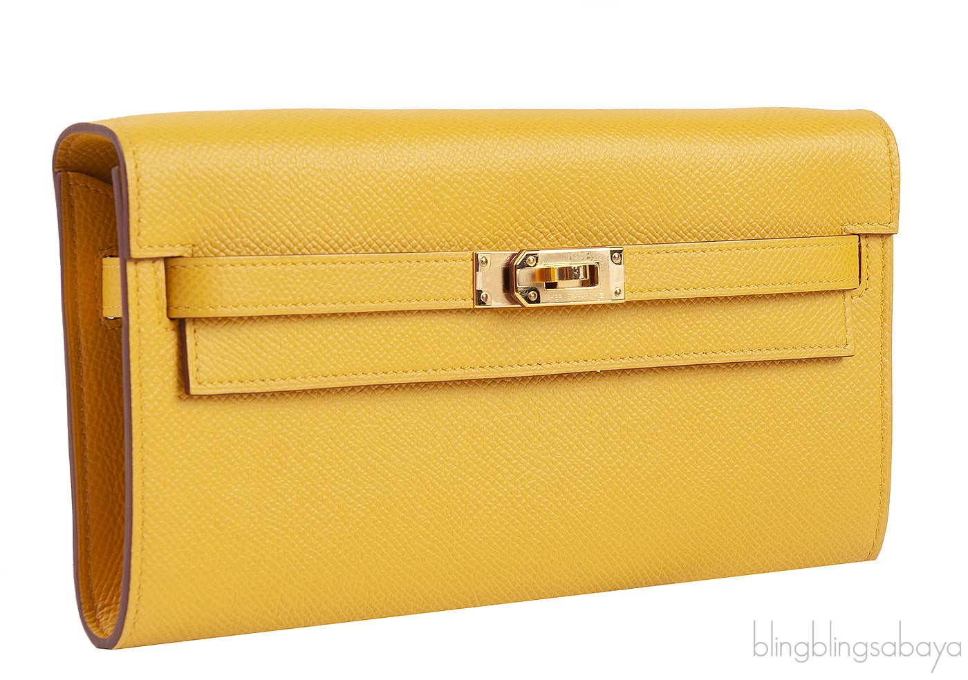 Kelly To Go Bag Wallet Jaune Ambre