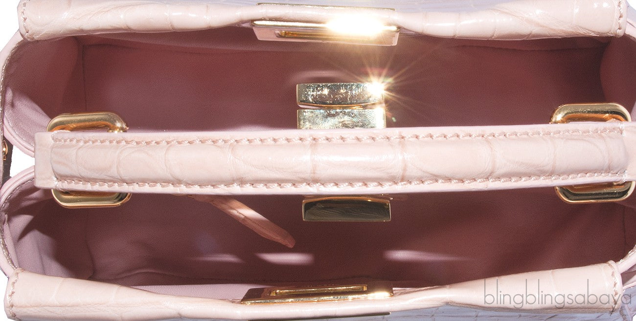 Mini Baby Pink Crocodile Peekaboo