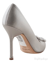 Grey Hangisi Satin Heels