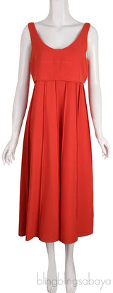 Silk Sleeveless Midi Dress