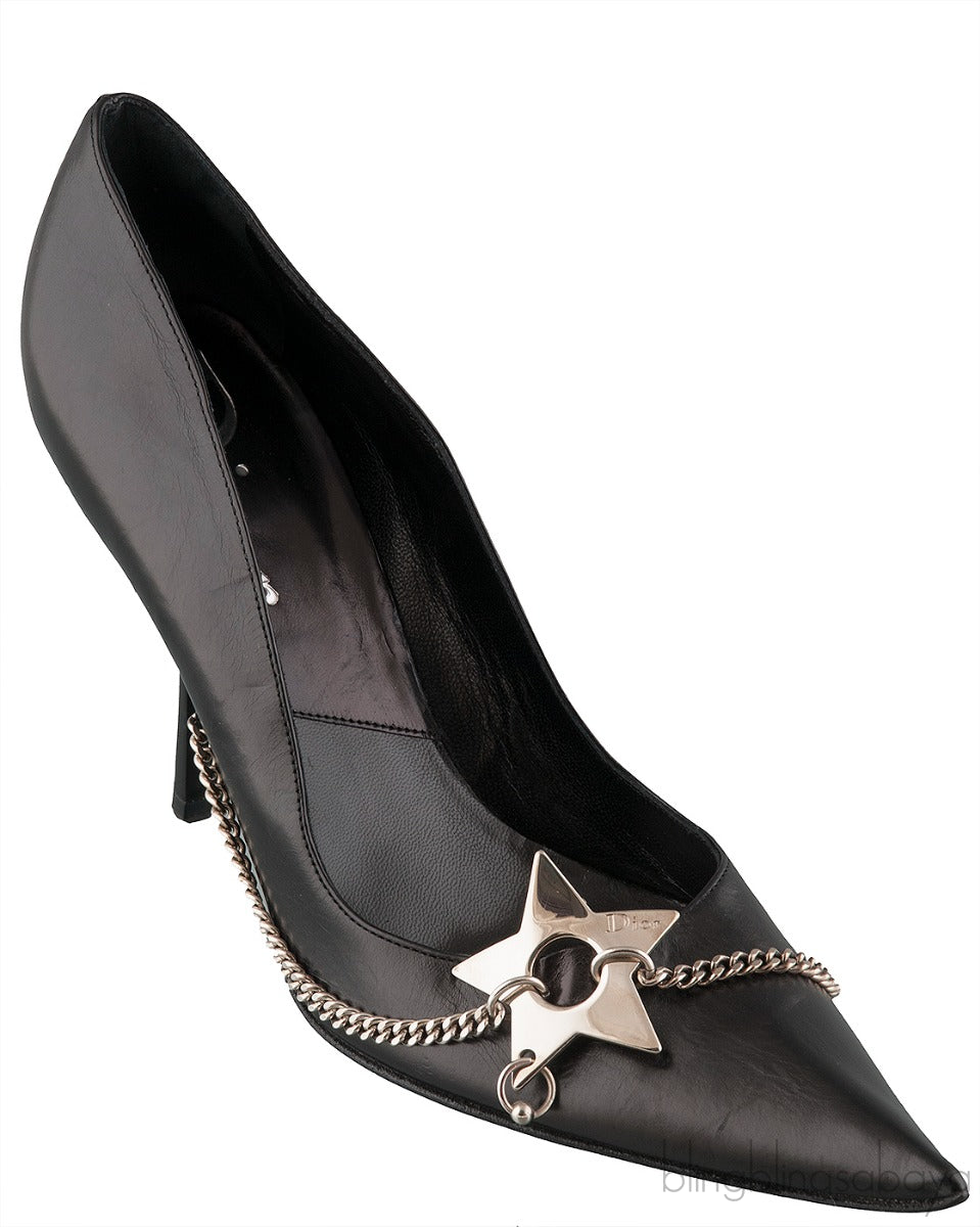 Pointed Star Chain Heels