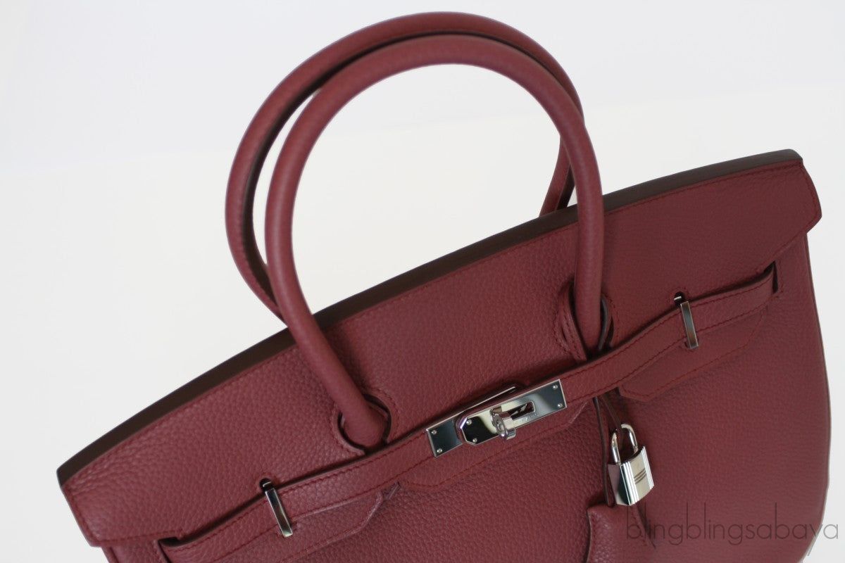 Birkin 35 Bois Rose Taurillon Clem