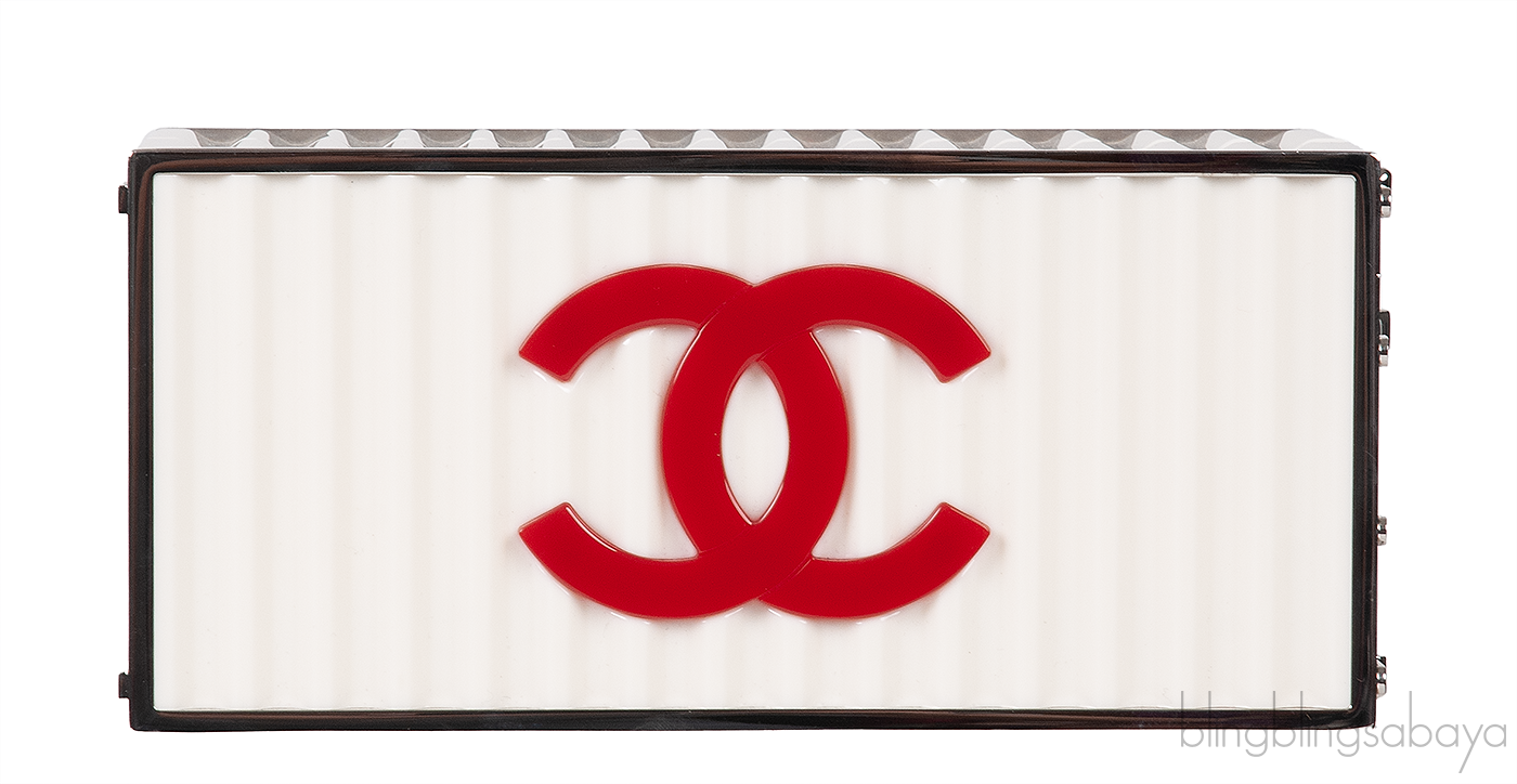 Paris Hamburg White Minaudiere Shoulder Bag