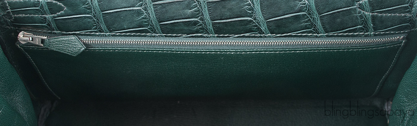 Kelly 32 Vert Fonce Crocodile PHW
