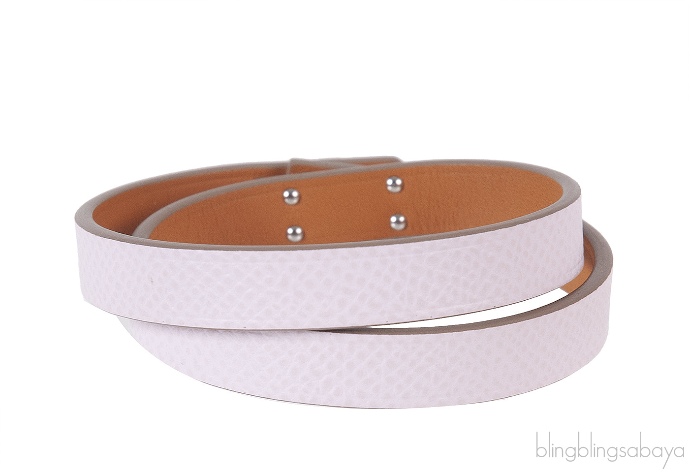 Hermes Mini Kelly Double Tour Bracelet Epsom Mauve Pale PHW