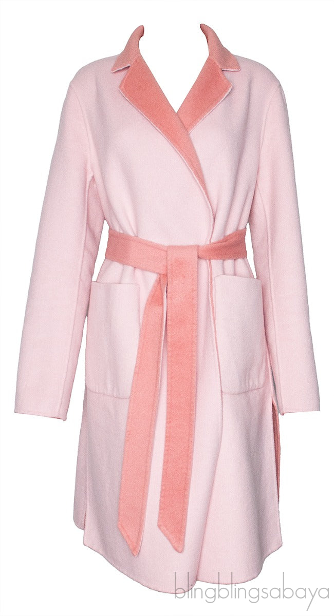 Reversible Bi-color Belted Coat