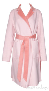 Reversible Bi-color Belted Coat