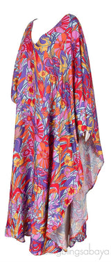 Opera Asymmetric Floral-print Maxi Dress