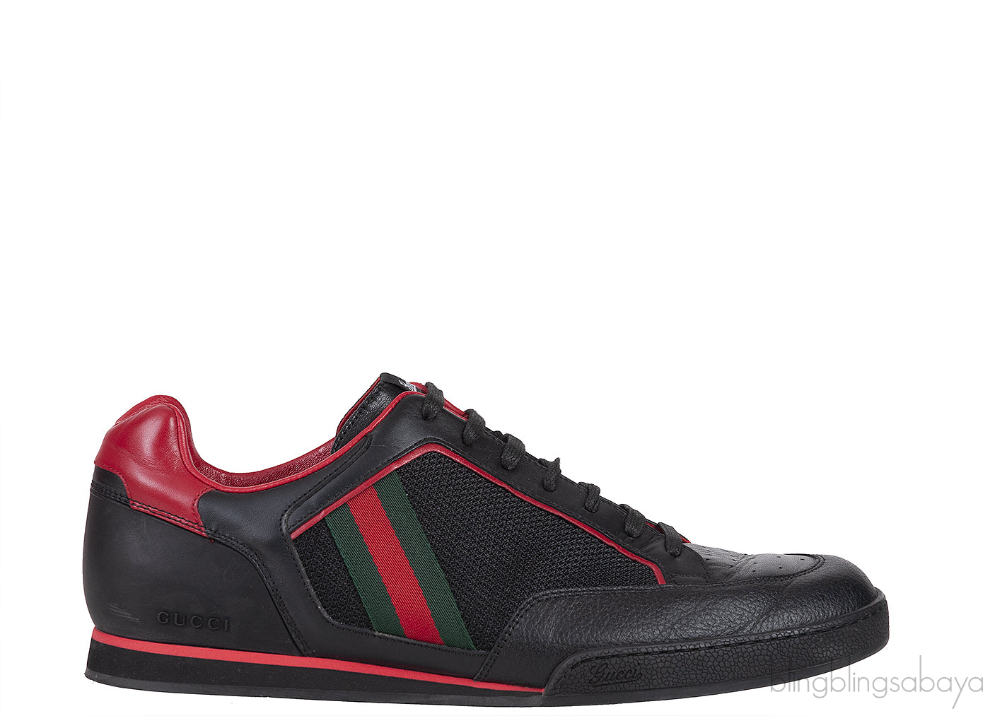 Mesh Fabric Leather Vintage Tennis Web Sneakers