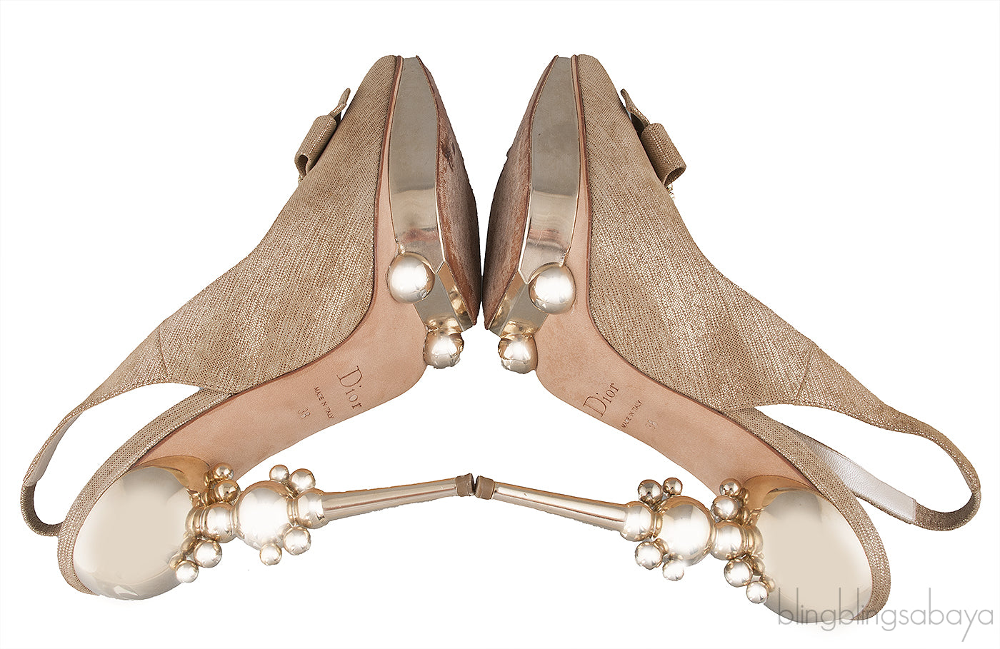 Square Toe Crystal Vamp Heels
