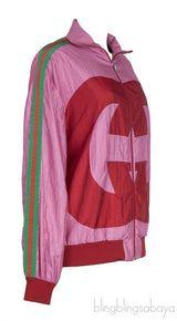 Pink GG Logo Retro Track Jacket
