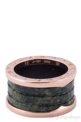 B.Zero1 Rose Gold Marble Ring
