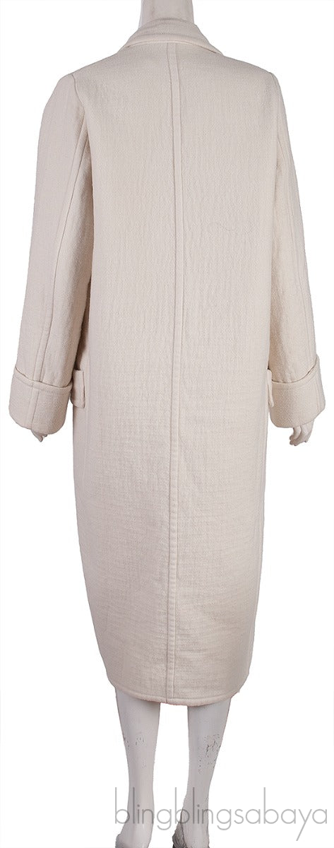 Off-White Open Front Coat