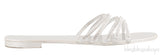 Silver Crystal Sandals