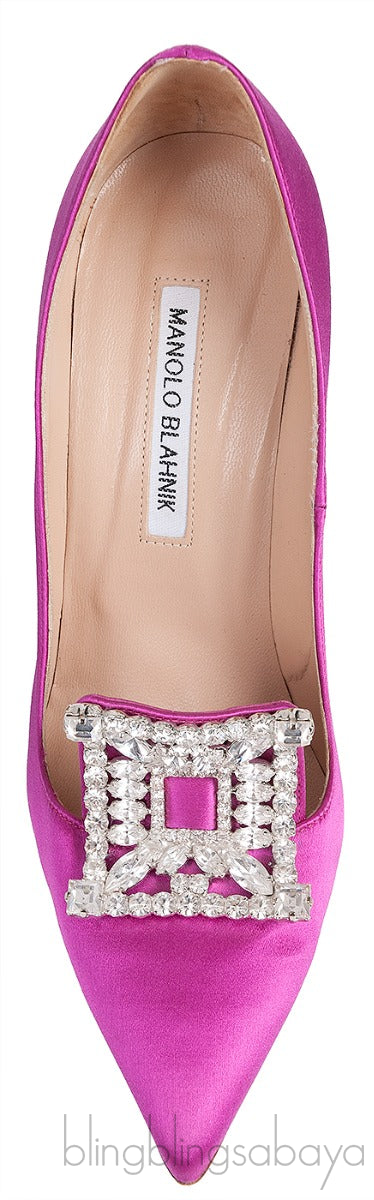 Borlak Fuchsia Satin Heels