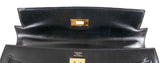 Vintage Kelly 32 Black Box Sellier GHW