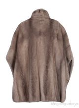 Light Brown Mink Fur Poncho