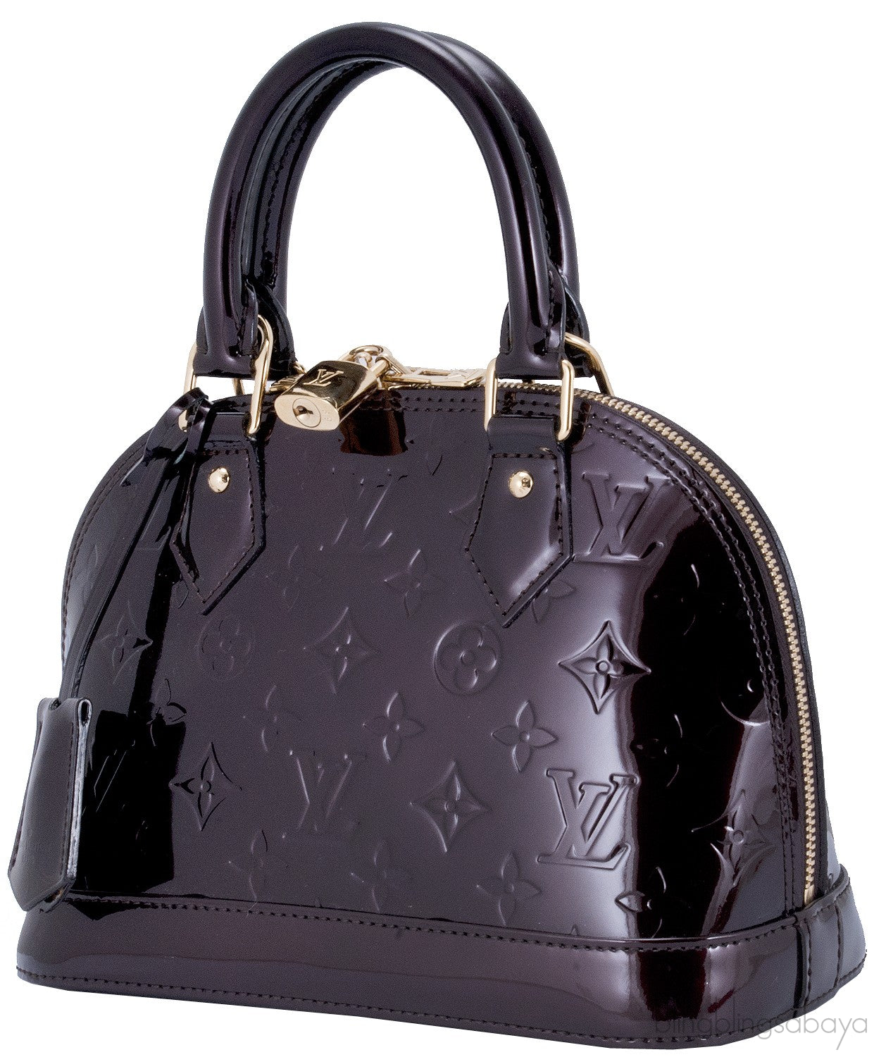 Alma BB Monogram Vernis Amarante