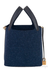 Picotin 18 Blue Nuit Feutre Wool & Black Swift GHW