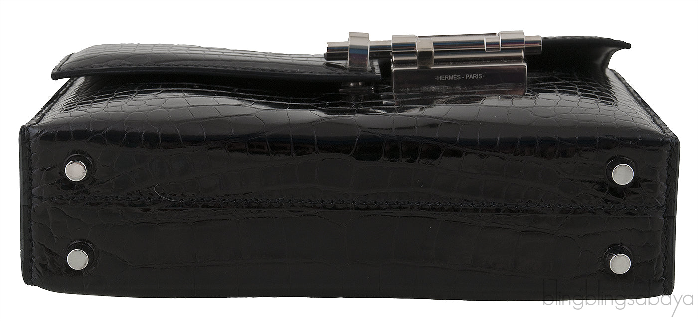 Verrou Chaine Mini Crocodile Bag