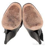 Black Dior Wrap Around Leather Boots