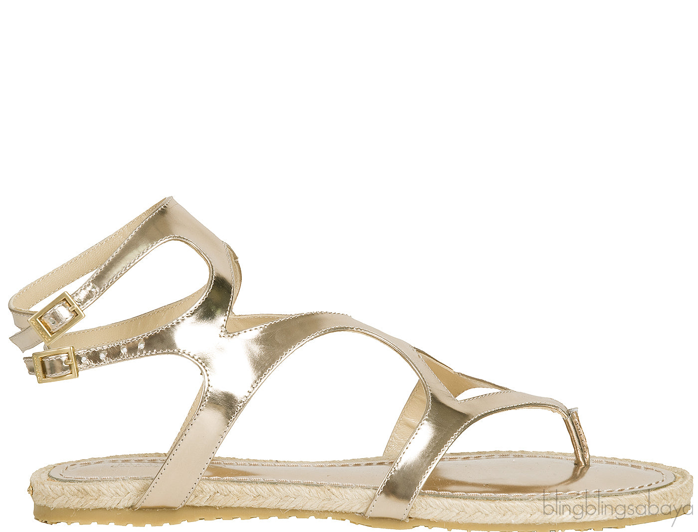 Metallic Gold Gladiator Sandals