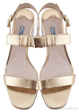 Crystal Heel Ankle Strap Sandals