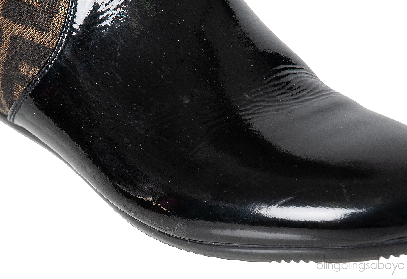 Fendi FF Brown Monogram Boots