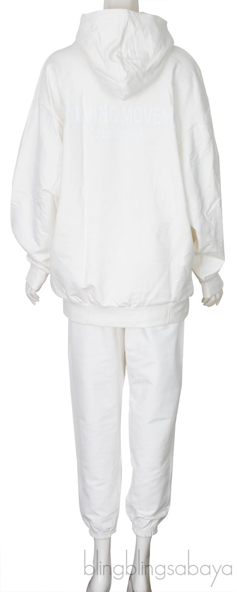 White Hoodie & Trouser