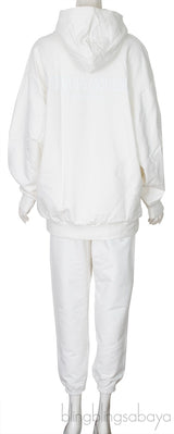 White Hoodie & Trouser