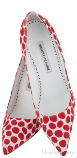 Polka Dot Pointed Toe Heels