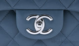 Maxi Jumbo Blue Tempete Flap Bag
