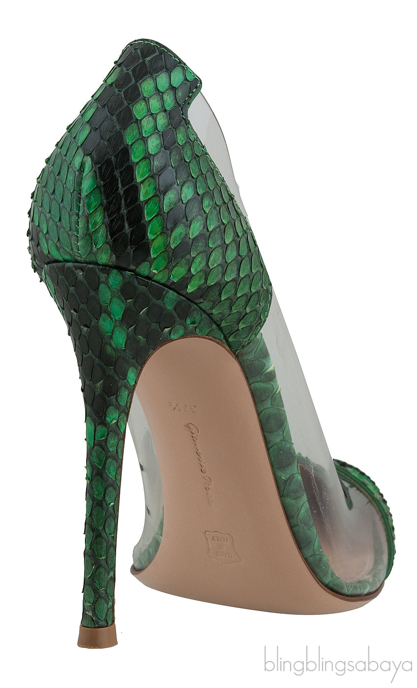 Green Python Plexi Pumps