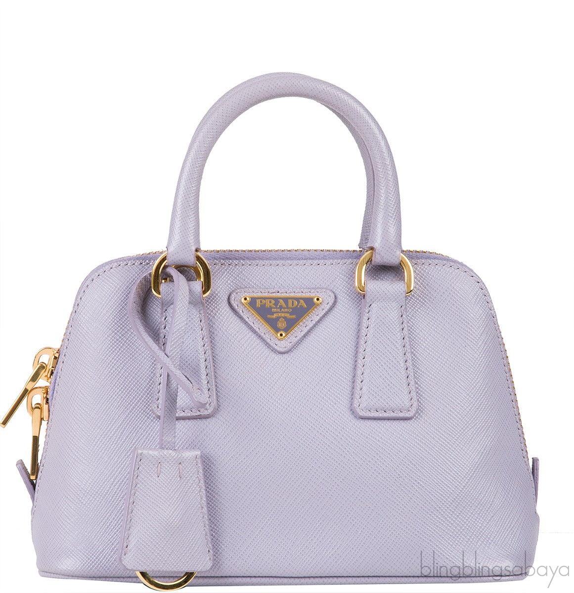 Glicine Saffiano Mini Promenade Bag