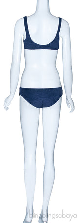 Stretch Blue Bikini & top