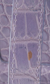 Christian Dior Mitzah Lilac  Crocodile Medium Tote