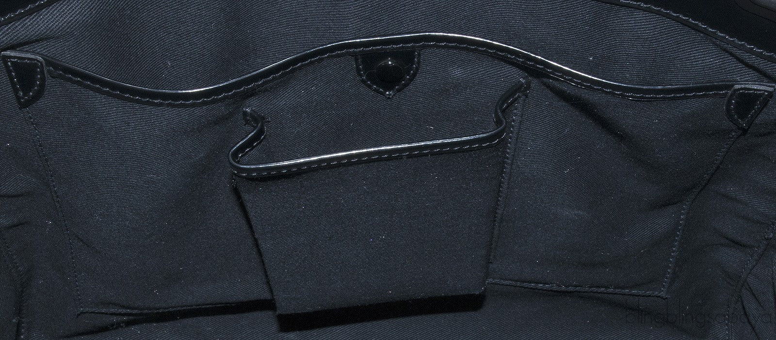 So Black Patent Soft Ricky Bag